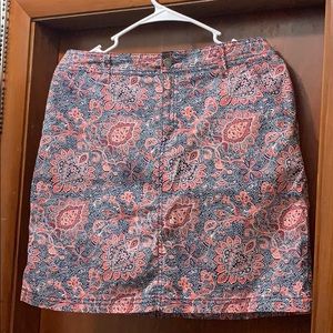 BRAND NEW! Paisley Printed Skort. Never worn.